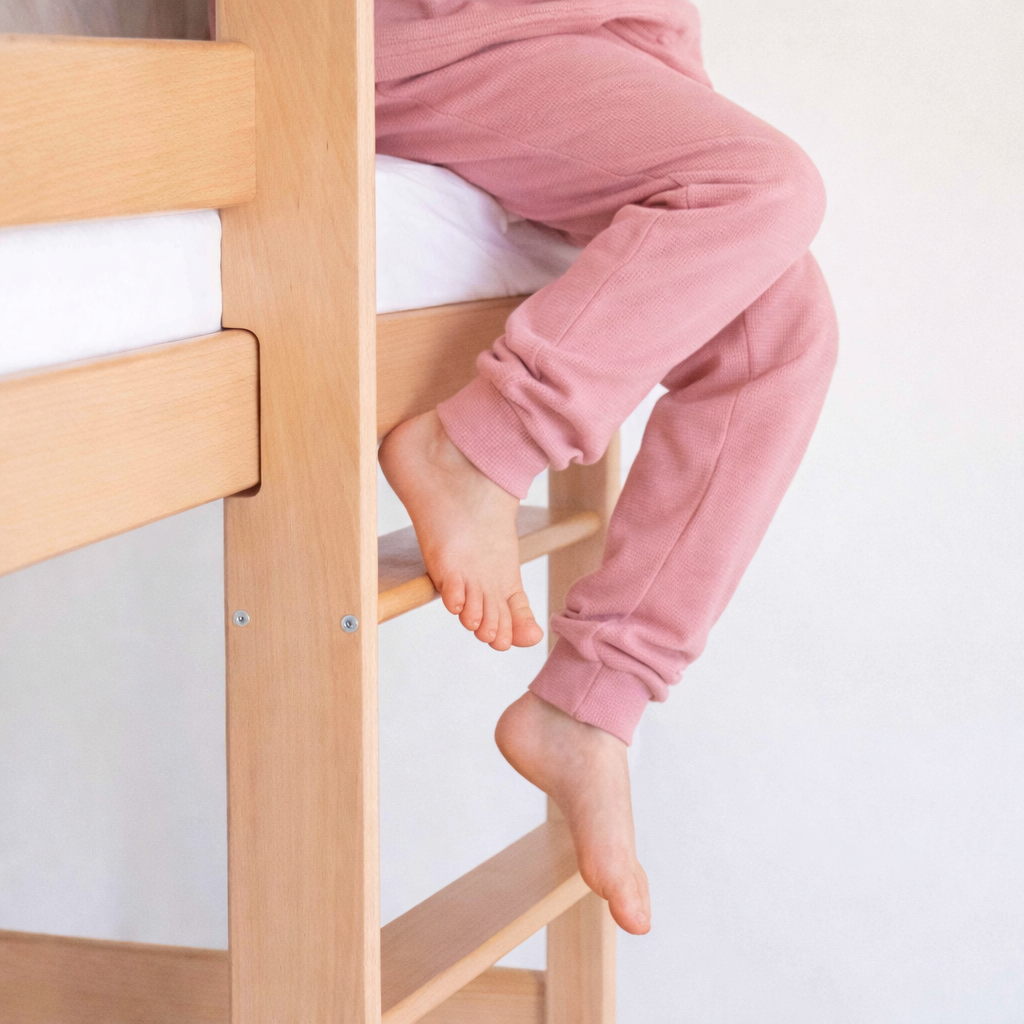 StrongBunk® Etagenbett / Stockbett Natur Buche massiv Vollholz 90 x 200 - Natur