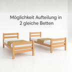 StrongBunk® Etagenbett / Stockbett Natur Buche massiv Vollholz 90 x 200 - Natur