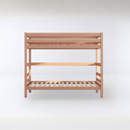 StrongBunk® Hoch Etagenbett / Stockbett Buche massiv Vollholz 90 x 200 - Natur