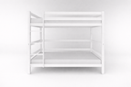 StrongBunk® Hoch Etagenbett / Stockbett Buche massiv Vollholz 90 x 200 - Weiss