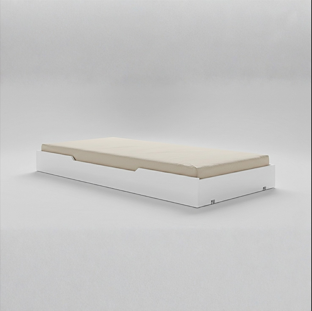 Bettkasten Schublade Weiss Buche Massiv 90x190