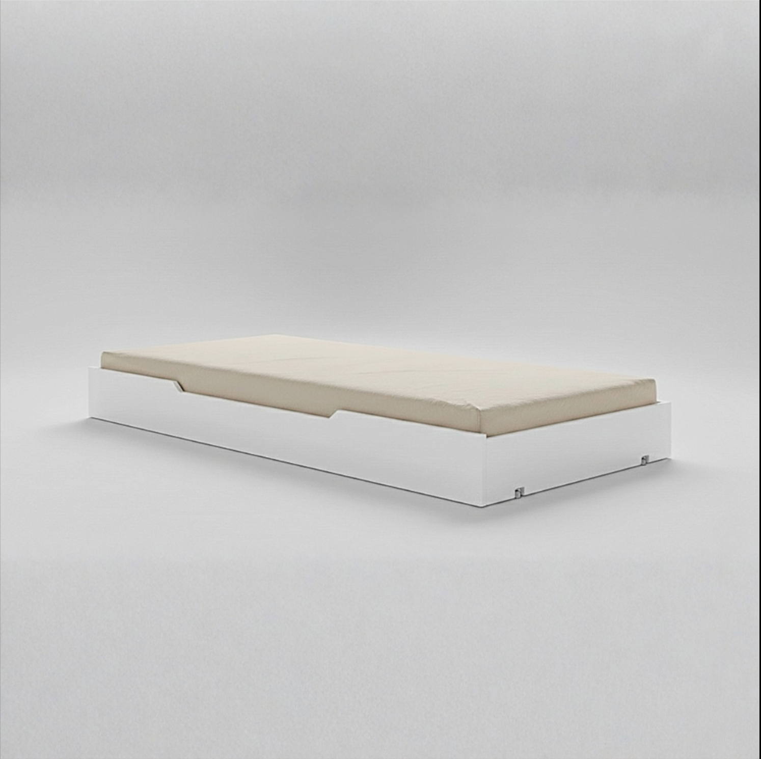 Bettkasten Schublade Weiss Buche Massiv 90x190