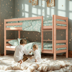 StrongBunk® Etagenbett / Stockbett Natur Buche massiv Vollholz 90 x 200 - Natur