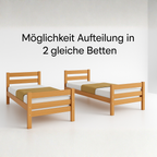 StrongBunk® Etagenbett / Stockbett Natur Buche massiv Vollholz 90 x 200 - Natur
